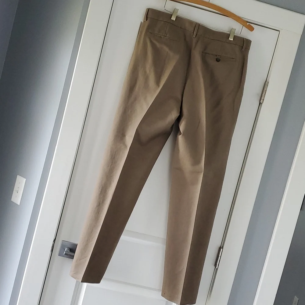 Brown taupe linen/cotton blend dress trouser pant!